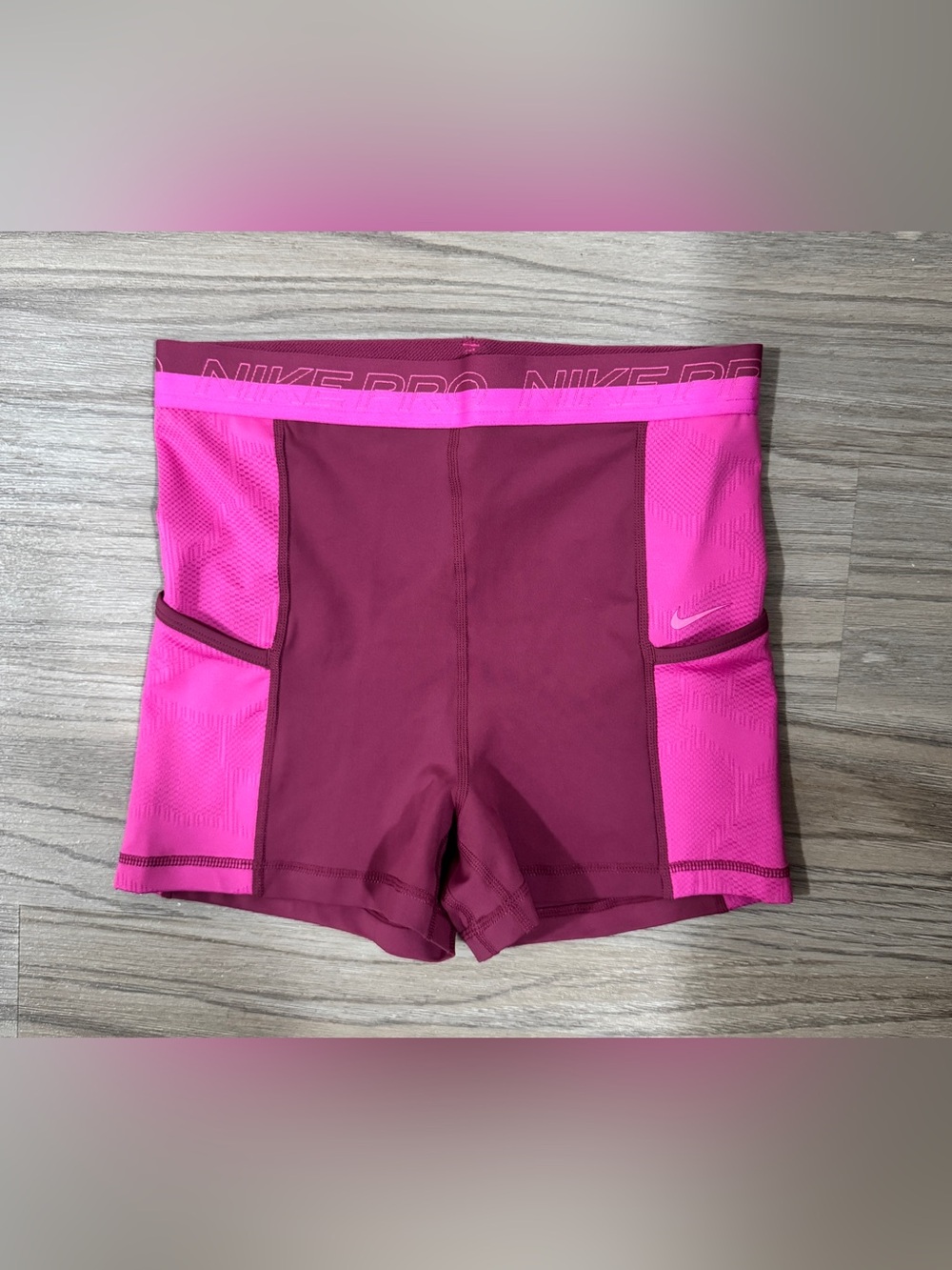 Nike Pro Dri-FIT Compression Shorts M Berry Pink Athletic Gym Core